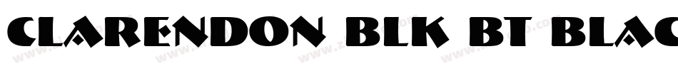 Clarendon Blk BT Black字体转换